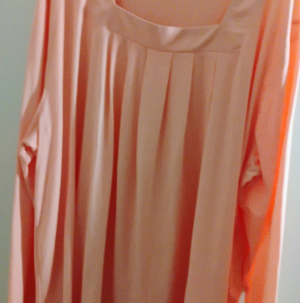 Women's Plus Size Peach Blouse - Picture 2 of 3